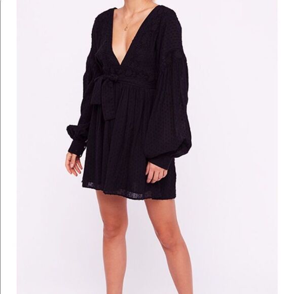 NWT Free People Sugarpie Open Back Mini Dress - Picture 8 of 8